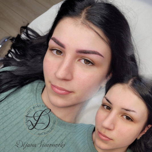 Microblading Dijana Simonoski Pre i Posle